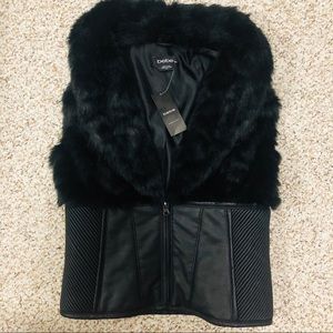 BEBE Corset Faux Fur Vest